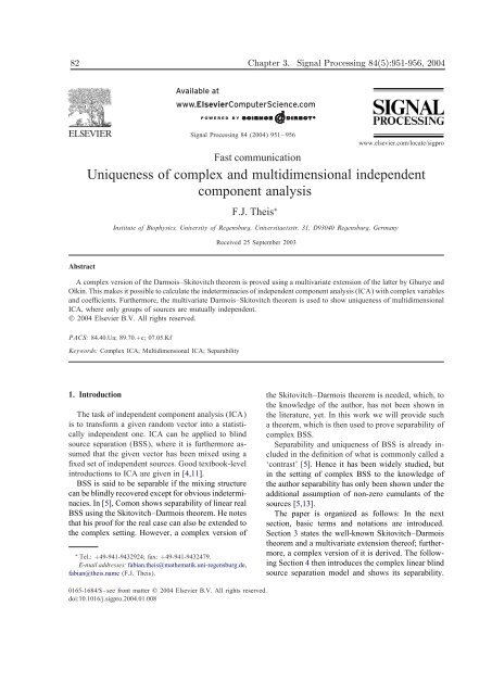 Mathematics in Independent Component Analysis