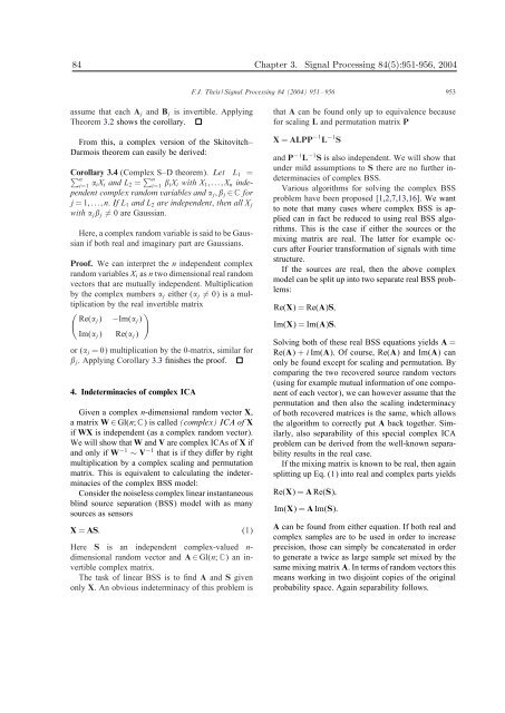 Mathematics in Independent Component Analysis