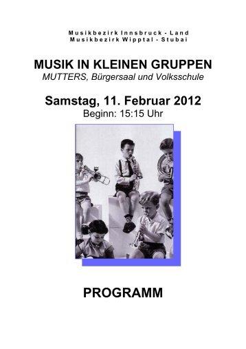 PROGRAMM - Blasmusikverband Tirol