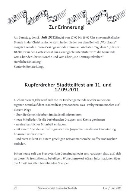 Gemeindebrief Oktober 2009 / Januar 2010 - Evangelische ...