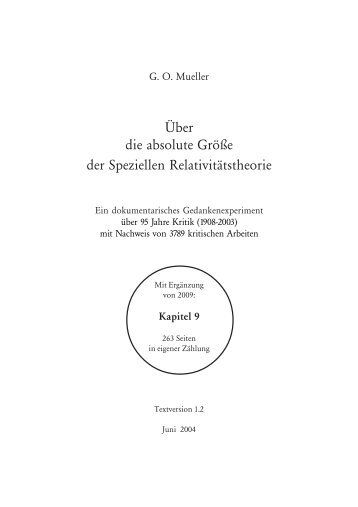 Über die absolute Größe der Speziellen Relativitätstheorie