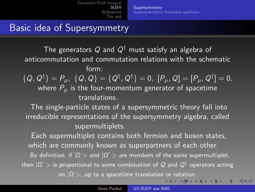 Grassmann Variables, Supersymmetry and Supersymmetric ...