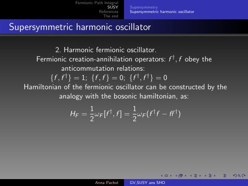 Grassmann Variables, Supersymmetry and Supersymmetric ...