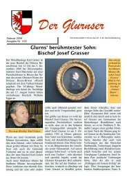 Glurns' berühmtester Sohn: Bischof Josef Grasser