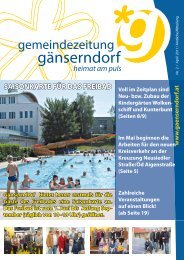 Gemeindezeitung - Ausgabe 2011/2 - Stadtgemeinde Gänserndorf