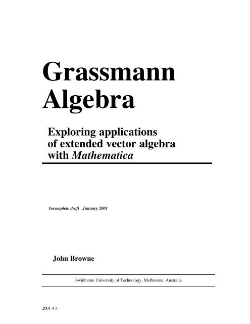 Grassmann Algebra