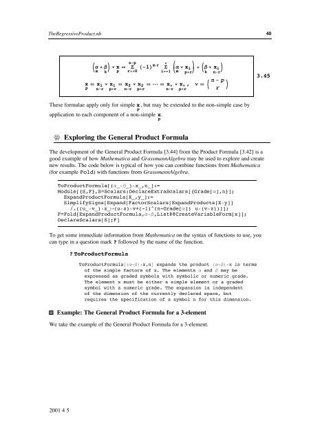 Grassmann Algebra