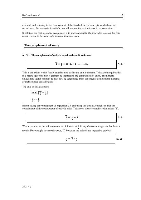 Grassmann Algebra