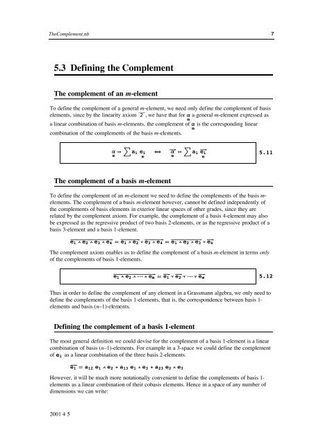 Grassmann Algebra