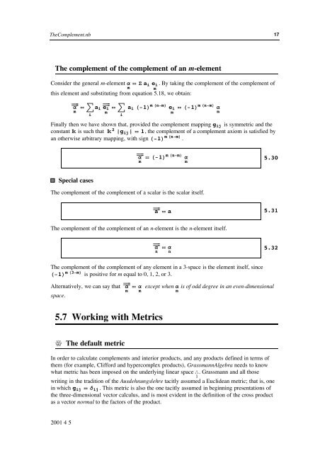 Grassmann Algebra