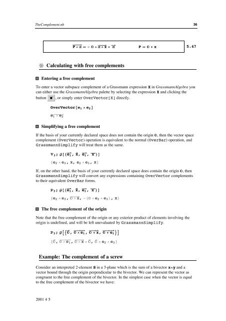 Grassmann Algebra