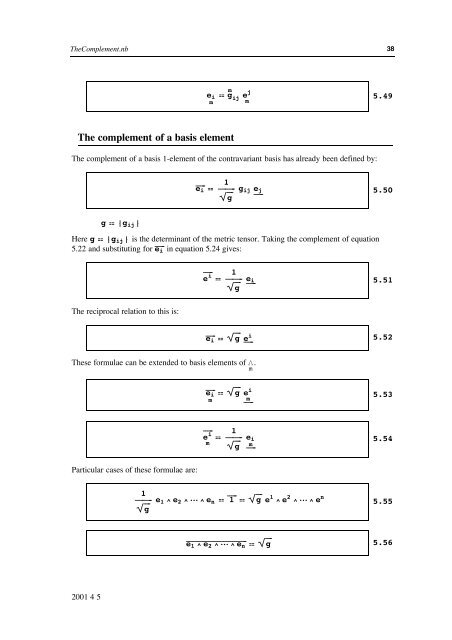 Grassmann Algebra