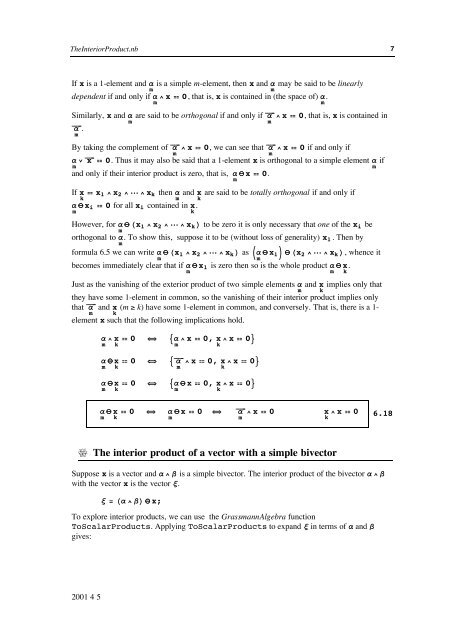 Grassmann Algebra