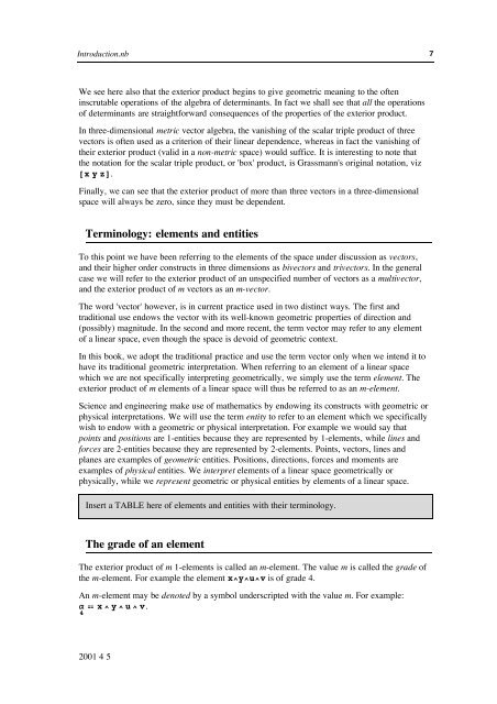 Grassmann Algebra