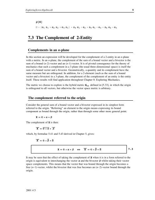 Grassmann Algebra