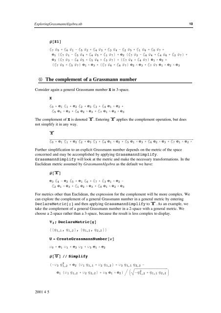 Grassmann Algebra