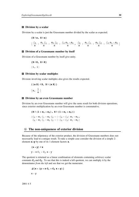 Grassmann Algebra