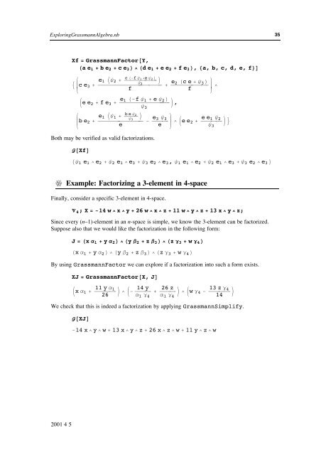 Grassmann Algebra