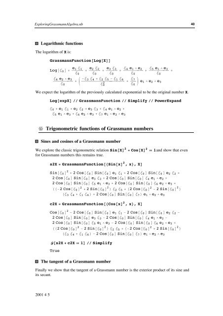 Grassmann Algebra