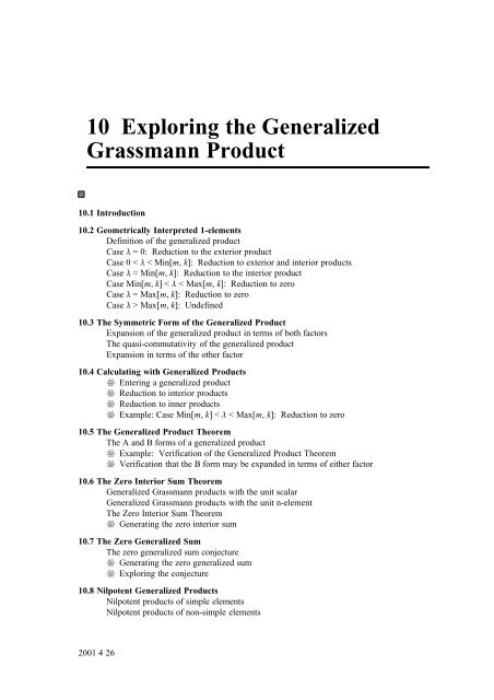 Grassmann Algebra