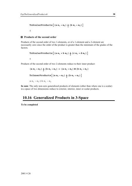 Grassmann Algebra