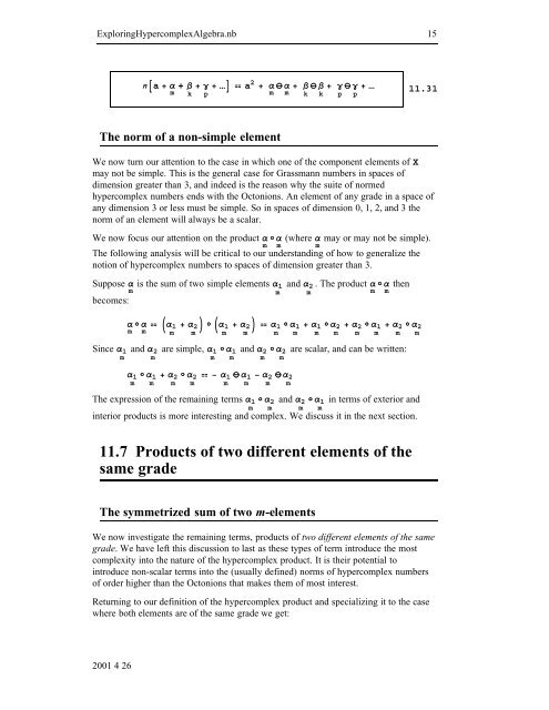 Grassmann Algebra