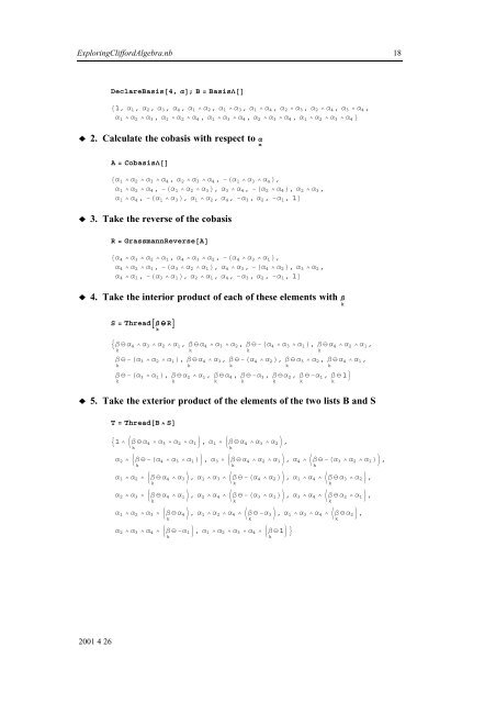 Grassmann Algebra