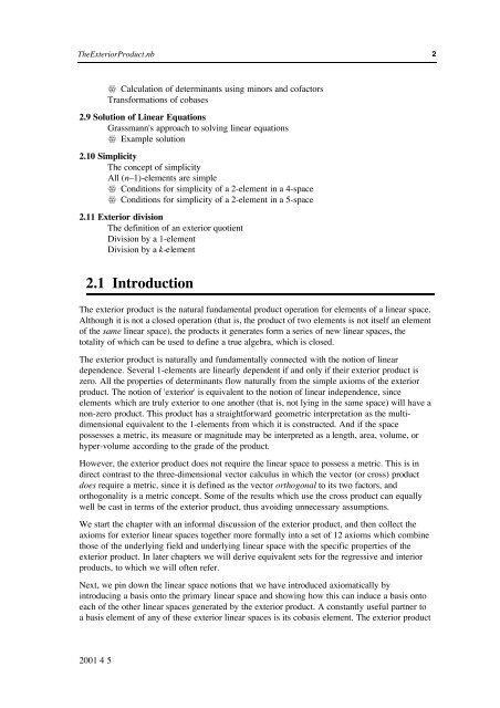 Grassmann Algebra