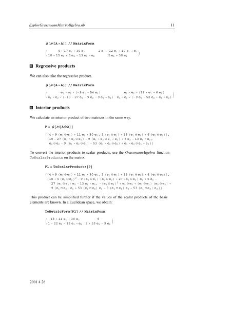 Grassmann Algebra