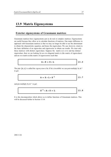 Grassmann Algebra