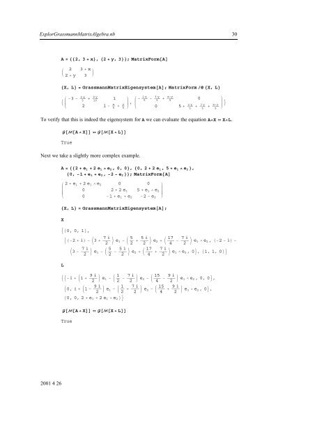 Grassmann Algebra