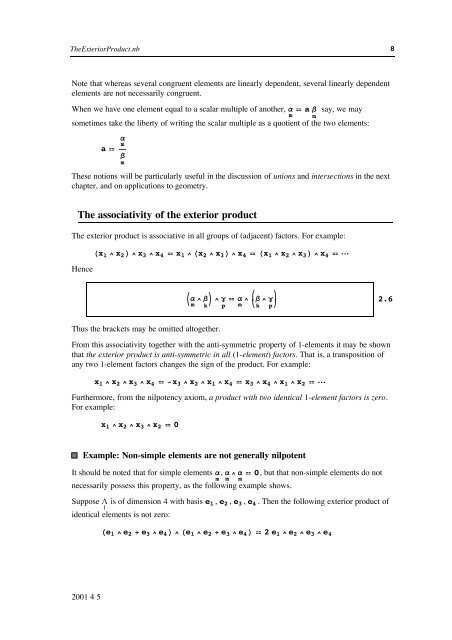 Grassmann Algebra