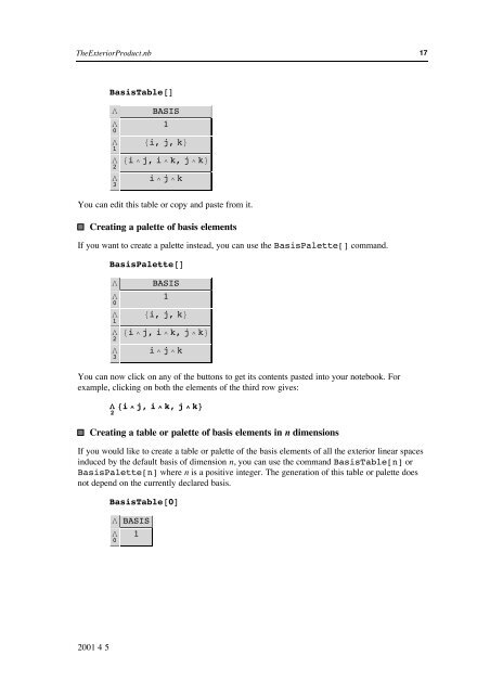 Grassmann Algebra