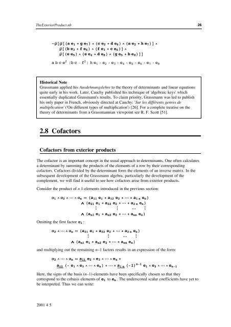 Grassmann Algebra