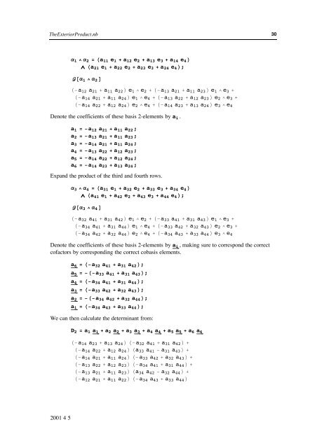 Grassmann Algebra