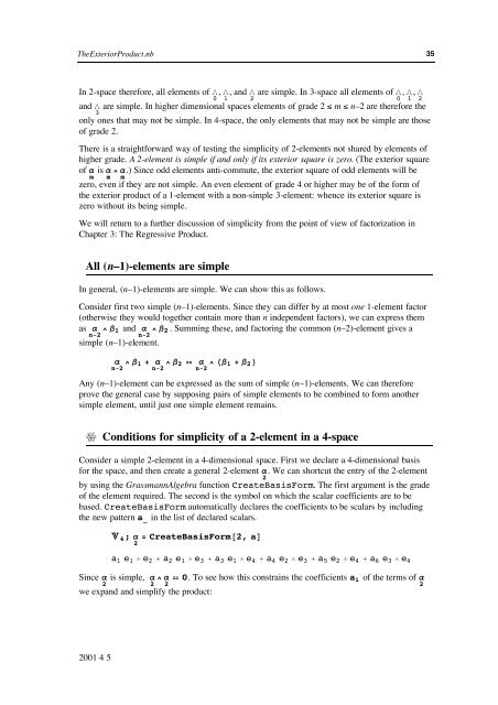 Grassmann Algebra