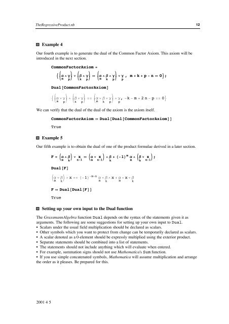 Grassmann Algebra