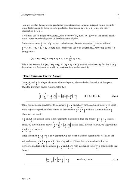 Grassmann Algebra