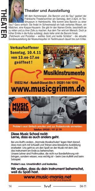 April - Hof Programm