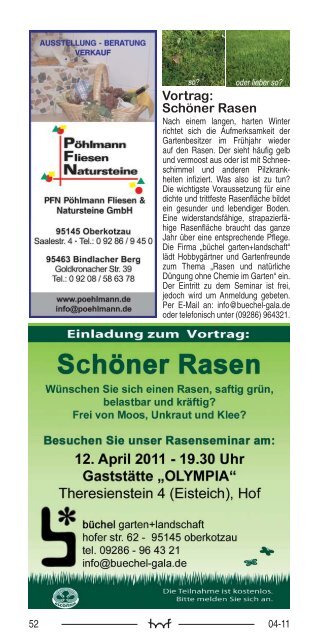 April - Hof Programm