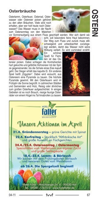 April - Hof Programm