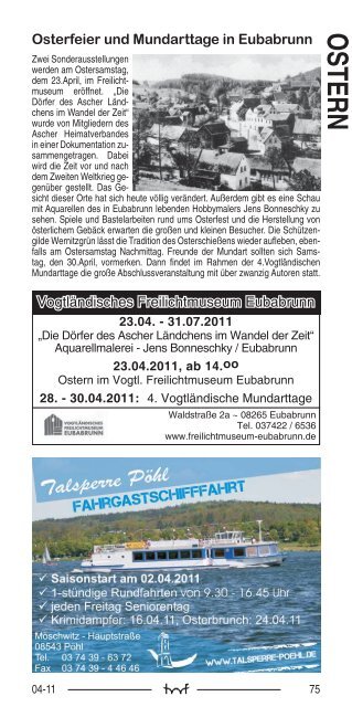 April - Hof Programm