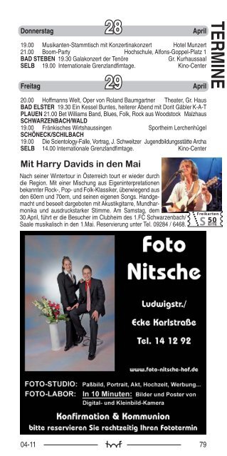 April - Hof Programm