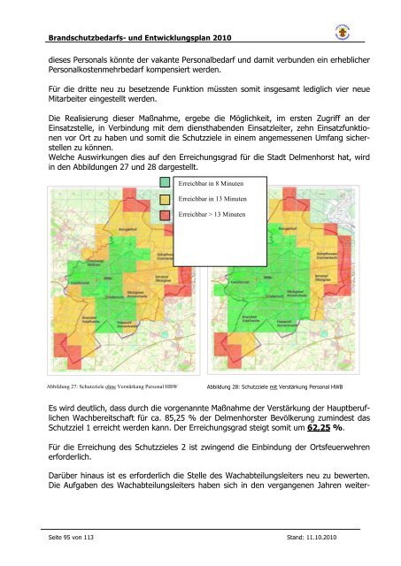 Brandschutzbedarfsplan - bei der Feuerwehr Delmenhorst