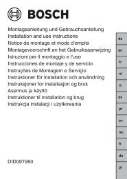 DID09T950 Montageanleitung und Gebrauchsanleitung Installation ...