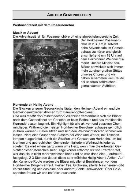 +++ Der neue Gemeindebrief ist online+++ - Horkheim.de