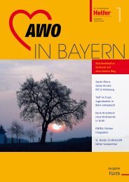 AWO IN BAYERN / Helfer Ausgabe 1/2012 (.pdf - Arbeiterwohlfahrt ...