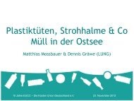 Plastiktüten, Strohhalme & Co Müll in der Ostsee - Küsten Union ...