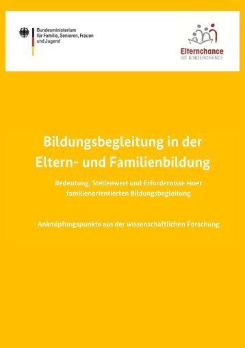 Bildungsbegleitung in der Eltern- und Familienbildung - Bedeutung ...