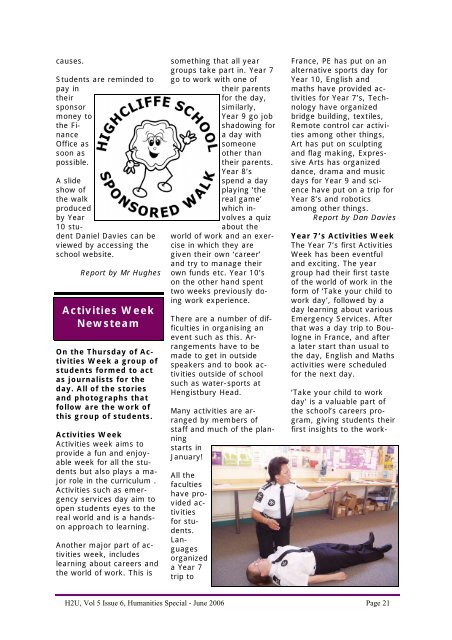 Vol 6 Issue 1.pub - Highcliffe School